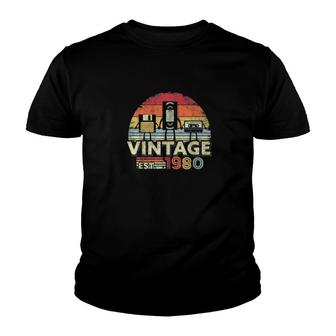 Vintage 1980 Vintage Birthday Gift Funny Youth T-shirt - Thegiftio UK