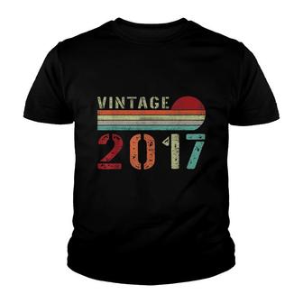 Vintage 2017 Funny 5 Years Old Boys And Girls 5Th Birthday Youth T-shirt - Seseable