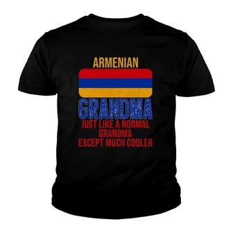 Vintage Armenian Grandma Armenia Flag For Mother's Day Youth T-shirt | Mazezy