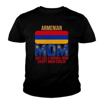 Vintage Armenian Mom Armenia Flag Design For Mother's Day Youth T-shirt | Mazezy