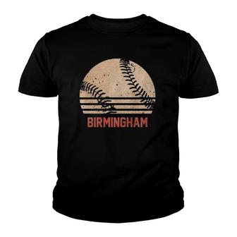 Vintage Baseball Birmingham Cool Softball Gift Youth T-shirt | Mazezy
