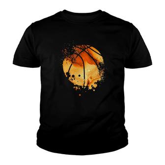 Vintage Basketball Graphic Design Basketball Youth T-shirt | Mazezy