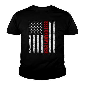 Vintage Best Grampy Ever American Flag Father's Day Gifts Youth T-shirt | Mazezy