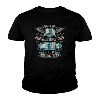 Vintage Birthday Born In 1938 Built In The 30S Youth T-shirt | Mazezy