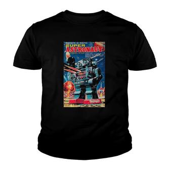 Vintage Graphic Super Astronaut Robot Retro Old Japanese Toy Youth T-shirt | Mazezy