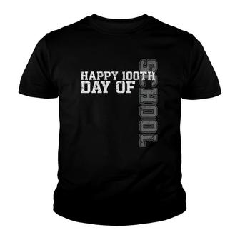 Vintage Happy 100Th Day Of School Teacher 100 Days Youth T-shirt | Mazezy