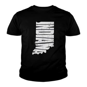 Vintage Indiana State The Hoosier State Youth T-shirt | Mazezy