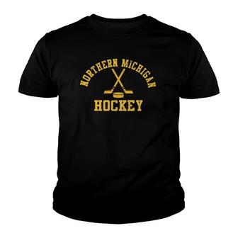 Vintage Northern Michigan Hockey Youth T-shirt - Thegiftio UK