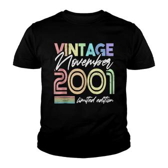 Vintage November 2001 20Th Birthday Youth T-shirt | Mazezy