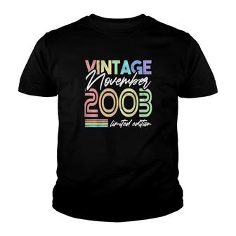 Vintage November 2003 18Th Birthday Youth T-shirt | Mazezy