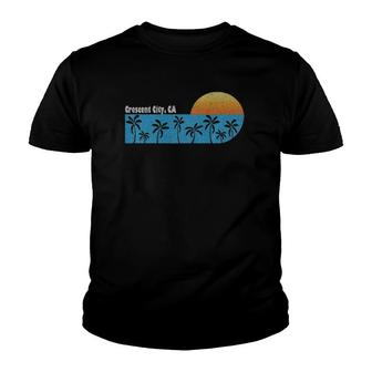 Vintage Retro Crescent City Ca Souvenir Gift Youth T-shirt | Mazezy