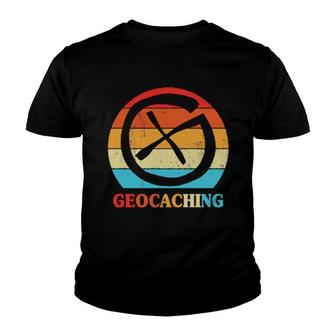 Vintage Retro Geocaching Geocaching Gift For Geocachingl Lovers Youth T-shirt | Mazezy