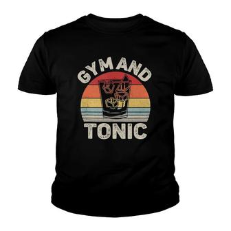 Vintage Retro Gym Gin And Tonic Gin Lover Gift Youth T-shirt | Mazezy