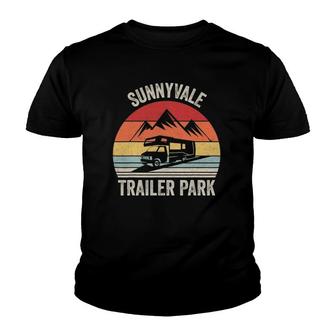 Vintage Retro Sunnyvale Trailer Park Youth T-shirt | Mazezy