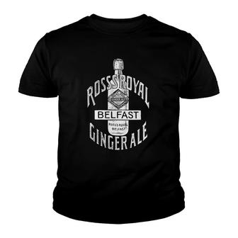 Vintage Ross's Royal Ginger Ale Belfast Ireland Youth T-shirt | Mazezy