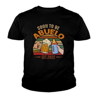 Vintage - Soon To Be Abuelo 2022 Fathers Day Youth T-shirt | Mazezy
