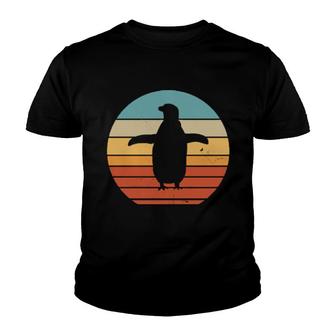 Vintage Sunset Penguin Youth T-shirt - Thegiftio UK
