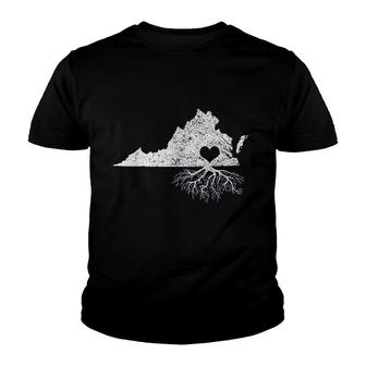 Virginia Roots I Love Virginia Youth T-shirt | Mazezy