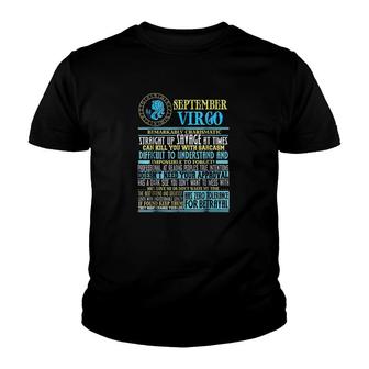 Virgo Facts Youth T-shirt | Mazezy