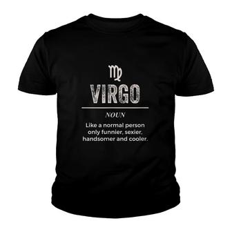 Virgo Like A Normal Person Youth T-shirt | Mazezy
