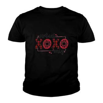 Vitual Xoxo Only Cma Red Buffalo Plaid Nursing Job Title Youth T-shirt | Mazezy