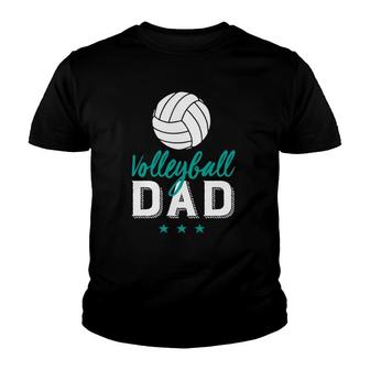 Volleyball Dad Proud Father And Sports Parents Youth T-shirt | Mazezy