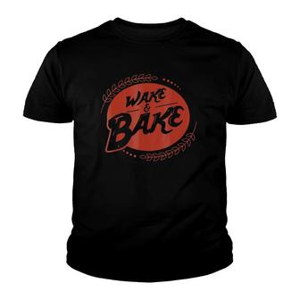 Wake And Bake Baker Baking Lover Gift Youth T-shirt | Mazezy