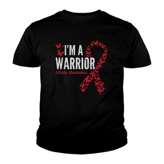 Warrior Stroke Awareness Stroke Survivor Youth T-shirt | Mazezy