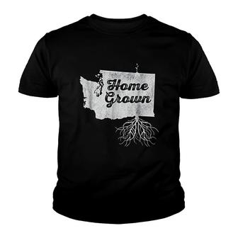 Washington Home Grown Roots Youth T-shirt | Mazezy