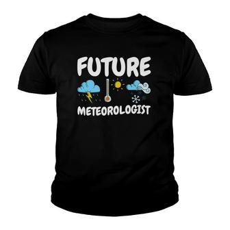 Weather Forecasting Meteorology Future Meteorologist Youth T-shirt | Mazezy