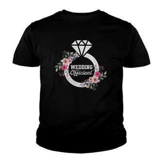 Wedding Officiant Art Usa Internet Ordained Minister Gift Youth T-shirt | Mazezy