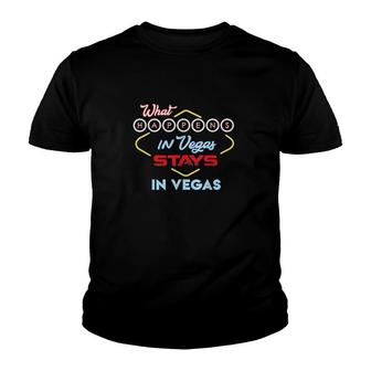 What Happens In Vegas Stays In Vegas Youth T-shirt | Mazezy