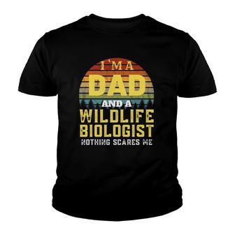 Wildlife Biologist Dad Mens Vintage Youth T-shirt | Mazezy