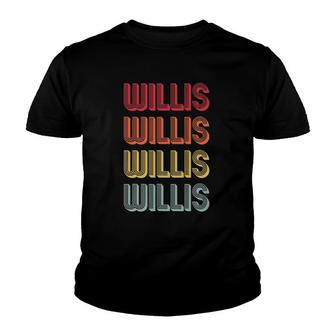Willis Gift Name Personalized Funny Retro Vintage Birthday Youth T-shirt | Mazezy