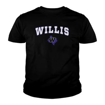 Willis High School Wildkats C2 Ver2 Youth T-shirt | Mazezy