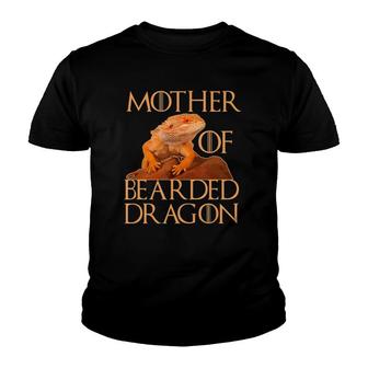 Woman Mother Of Bearded Dragons Women Reptile Mom Youth T-shirt | Mazezy