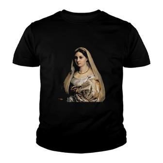 Woman With A Veil La Donna Velata 1516 Youth T-shirt | Mazezy