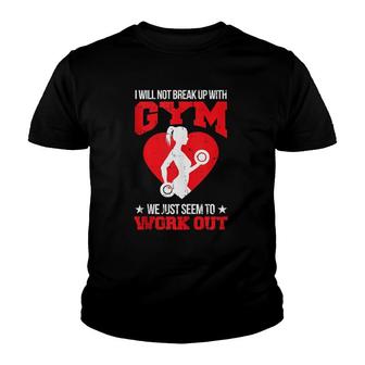 Women Workout Gym Lifting Pun Humor Funny Fitness Lover Gift Youth T-shirt | Mazezy