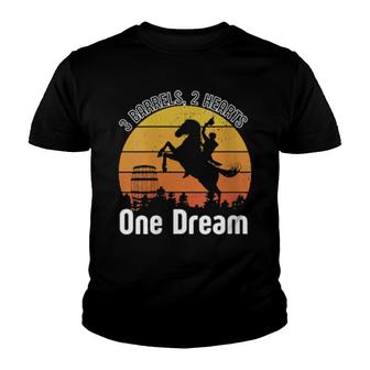 Womens 3 Barrels 2 Hearts 1 Dream Youth T-shirt - Thegiftio UK