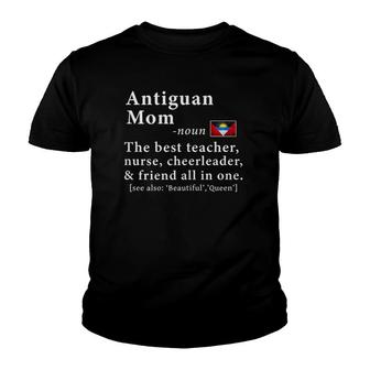 Womens Antiguan & Barbudan Mom Definition Tee Antigua & Barbuda Youth T-shirt | Mazezy