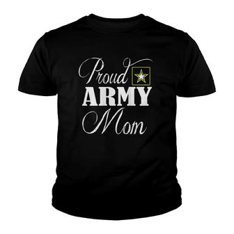 Womens Army Mom - Proud Army Mom Youth T-shirt | Mazezy