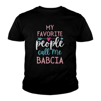 Womens Babcia Favorite Grandma Polish Grandmother Mother's Day Youth T-shirt | Mazezy