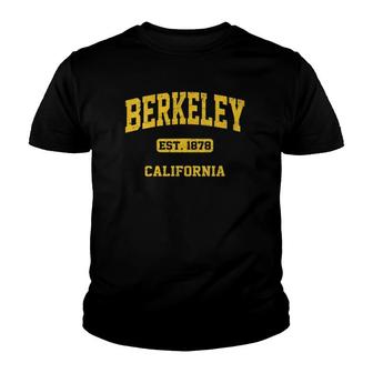 Womens Berkeley California Ca Vintage State Athletic Style Youth T-shirt | Mazezy