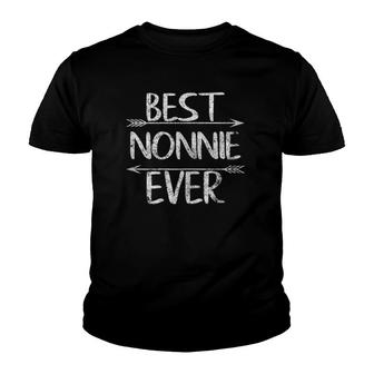 Womens Best Nonnie Ever Funny Mother's Day Gift Christmas Youth T-shirt | Mazezy