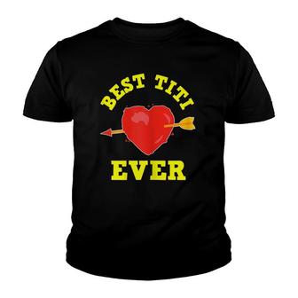 Womens Best Titi Ever Gifts For Women Spanish Aunt Auntie Youth T-shirt | Mazezy