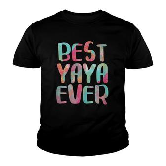 Womens Best Yaya Ever Mother's Day Youth T-shirt | Mazezy