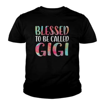 Womens Blessed To Be Called Gigi Mother's Day Youth T-shirt | Mazezy