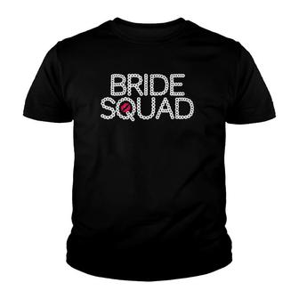 Womens Bride Squad Wedding Party Youth T-shirt | Mazezy AU