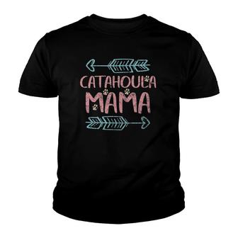 Womens Catahoula Mama Catahoula Leopard Lover Dog Mom Youth T-shirt | Mazezy