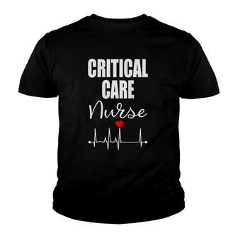 Womens Critical Care Icu Nurse Youth T-shirt | Mazezy